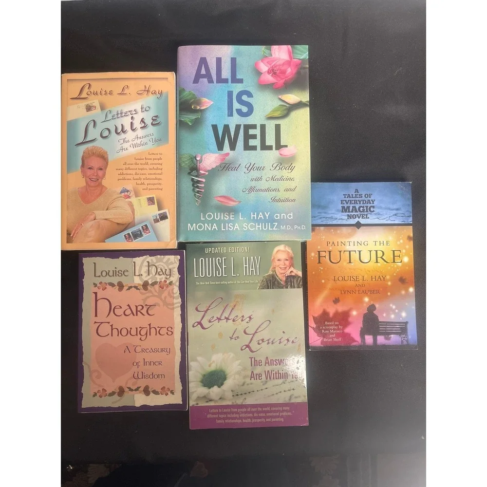Louise Hay Self Help Books Lot of 5‎ Heal Your Body Thoughts Future